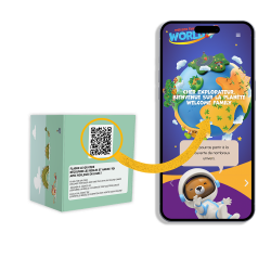 Mémo Morpion Cube - Eco-friendly 2-in-1 game for children's menu and Kit