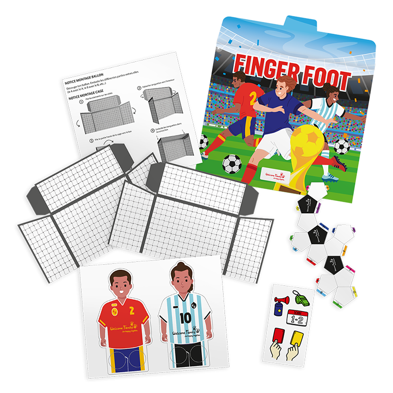 Gioco di menu per bambini a sorpresa Finger Foot - Gioco di calcio per bambini