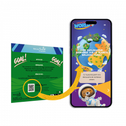 Surprise children's menu game Finger Foot - Football children's game