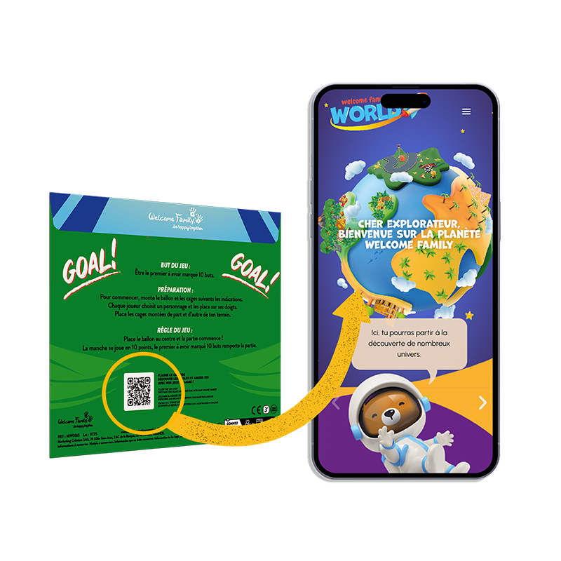 Surprise children's menu game Finger Foot - Football children's game