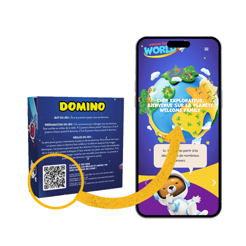 Gioco per bambini Domino - Gioco a sorpresa CHR - Regalo di benvenuto per bambini