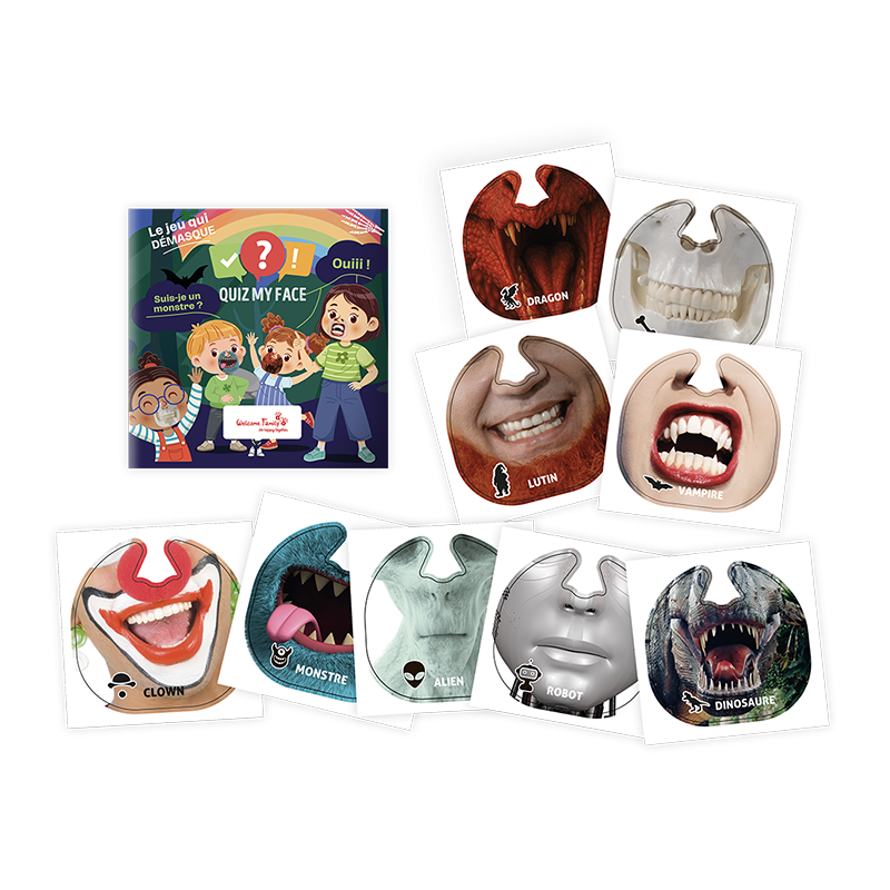 Gioco CHR - Gioco tascabile Quiz My Face indovinelli con le maschere