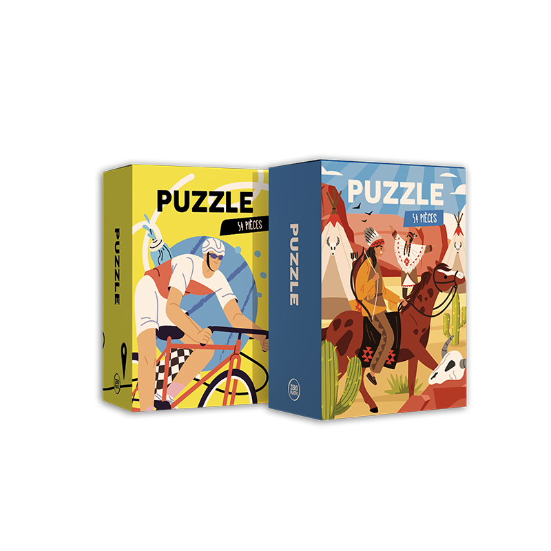 Menú infantil con puzzle 54 piezas - Puzzle Kit d'Accueil Enfant