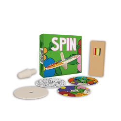 toupie à colorier jeu menu enfant