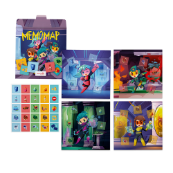 Memomap - Brinquedo de plástico zero para menu infantil - Presente de boas-vindas