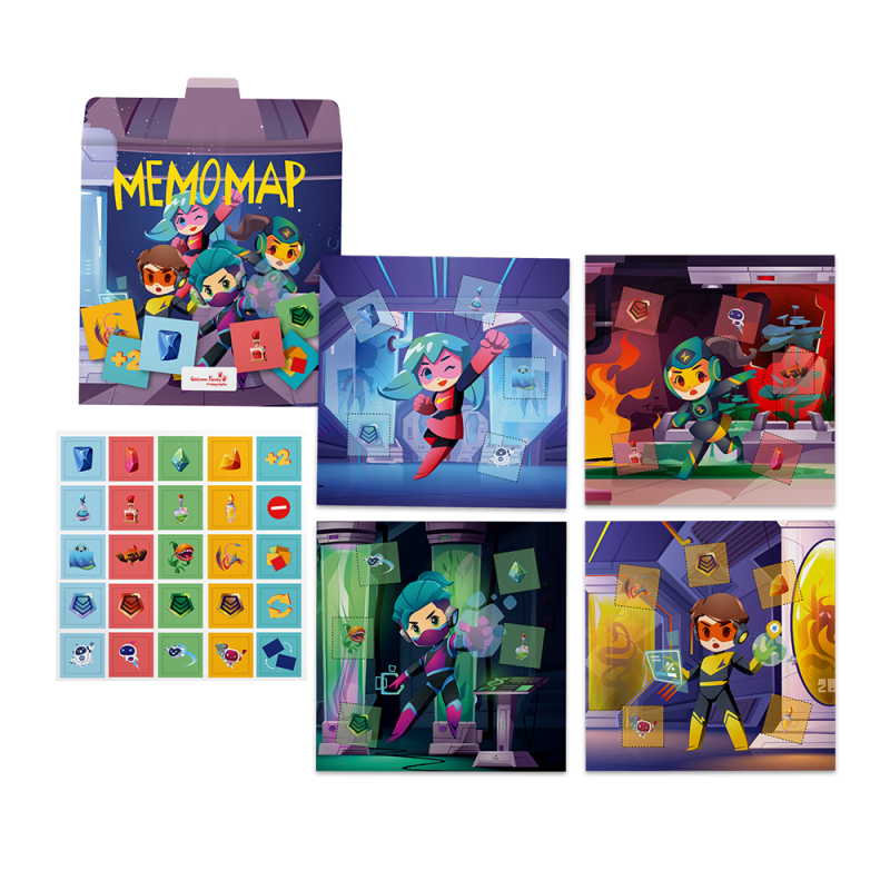 Memomap - Juguete menú infantil cero plástico - Regalo de bienvenida