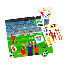 Abziehbild - Überraschungsspiel Menü Kind Fußball