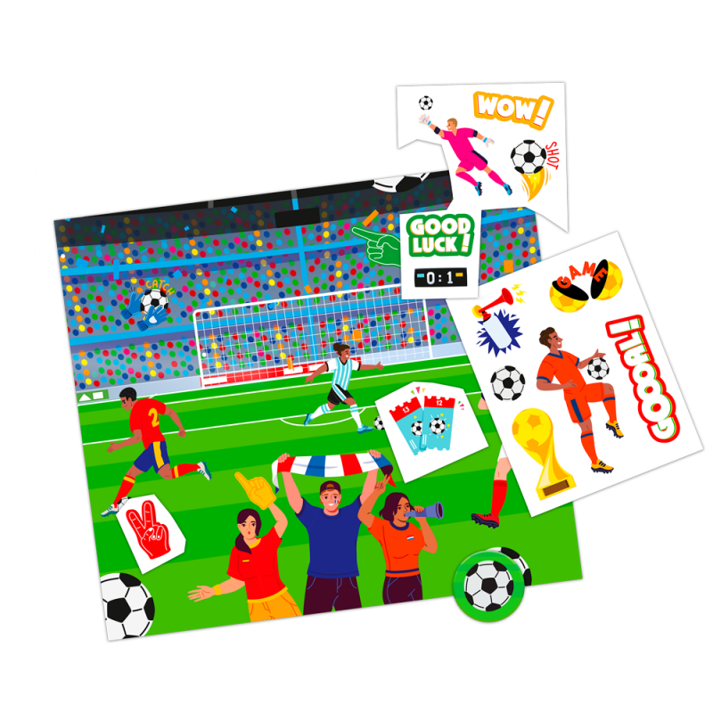 Decalque - Jeu surprise menu enfant Football