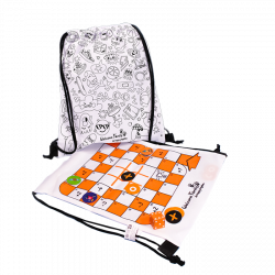Duo-Tasche: Spiele und Ausmalbilder - Begrüßen Sie Kinder in Ihrem HoReCa