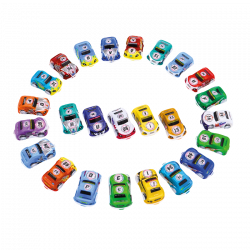 Coche con retrofricción de 5 cm - Juguete para niños pequeños - Welcome Family
