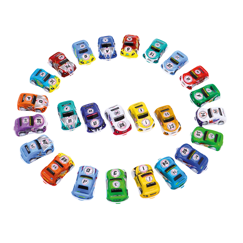 Coche con retrofricción de 5 cm - Juguete para niños pequeños - Welcome Family