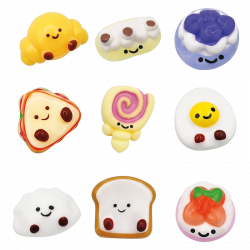 Yummy Snacks Squishies - Brinquedo squishy com tema infantil - Welcome Family