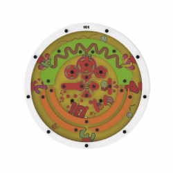 Gioco da parete rotondo Spinball da 60 cm per bambini, per Kids Corner - Welcome Family