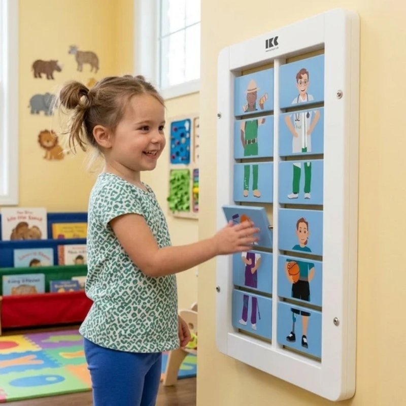 Decorazione da parete per bambini a tema "Dress Code" per Kids Corner - Welcome Family