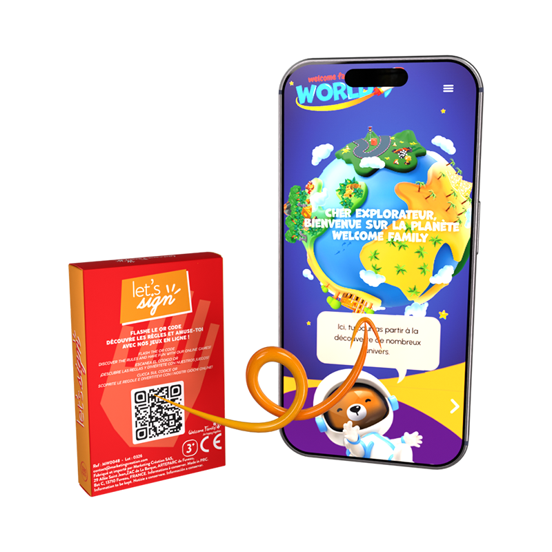 scanner qrcode sur le let's sign pour retrouver les jeux en ligne