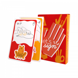 Kartenspiel Menü Kind - Let's Sign Zeichensprache - Spiele HoReCa