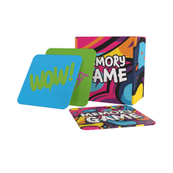 Memo Morpion Cube – Jogo 2 em 1 ecológico para o menu infantil e kit