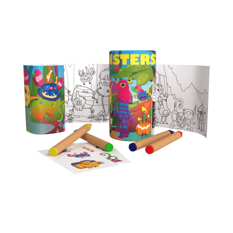Coloring Tubes - Surprise gifts for children's menus - CHR