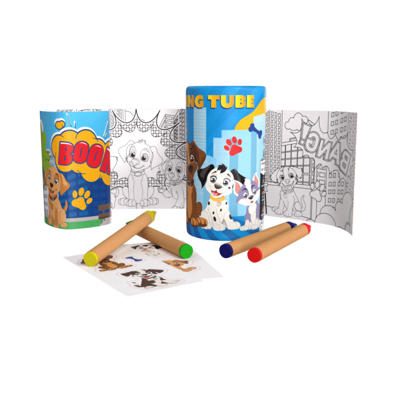 Coloring Tubes - Surprise gifts for children's menus - CHR