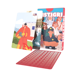 Mistrigri, children's surprise toy without plastic - Card game