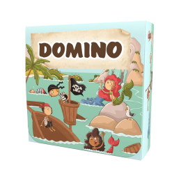 Domino cadeau menu enfant thème Pirates