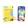 Pião para personalizar e colorir - Jogo criativo para crianças a partir dos 3 anos