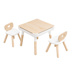 Conjunto de mesa y sillas de madera Kids Corner - Oferta