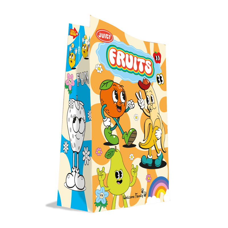 Kraft Bag for Children's Fruit Meal - Packaging for Children's Welcome Gifts