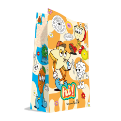 Sachet Kraft Fruit menu enfant - Emballage Produit d'accueil enfant