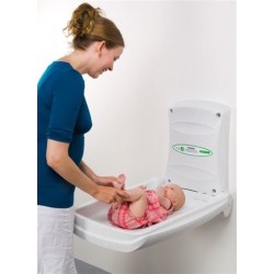 Mesa muda-fraldas vertical profissional, família de boas-vindas