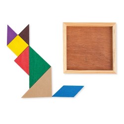 Wooden Tangram Puzzle - jogo de madeira surpresa para crianças