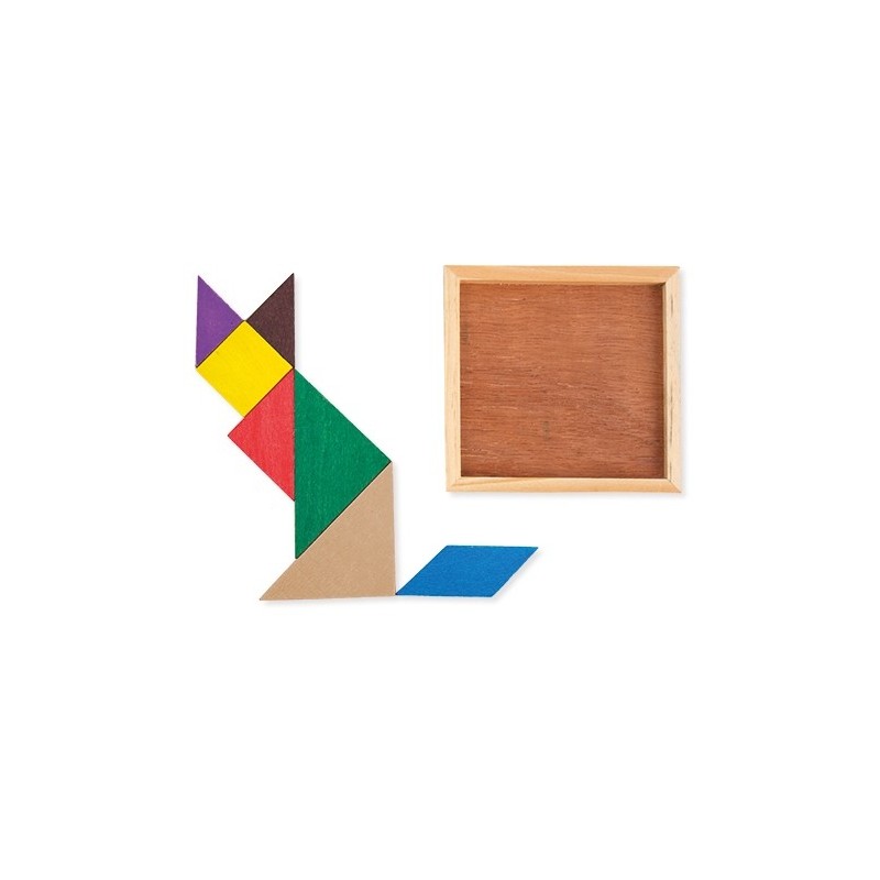 Puzzle Tangram bois