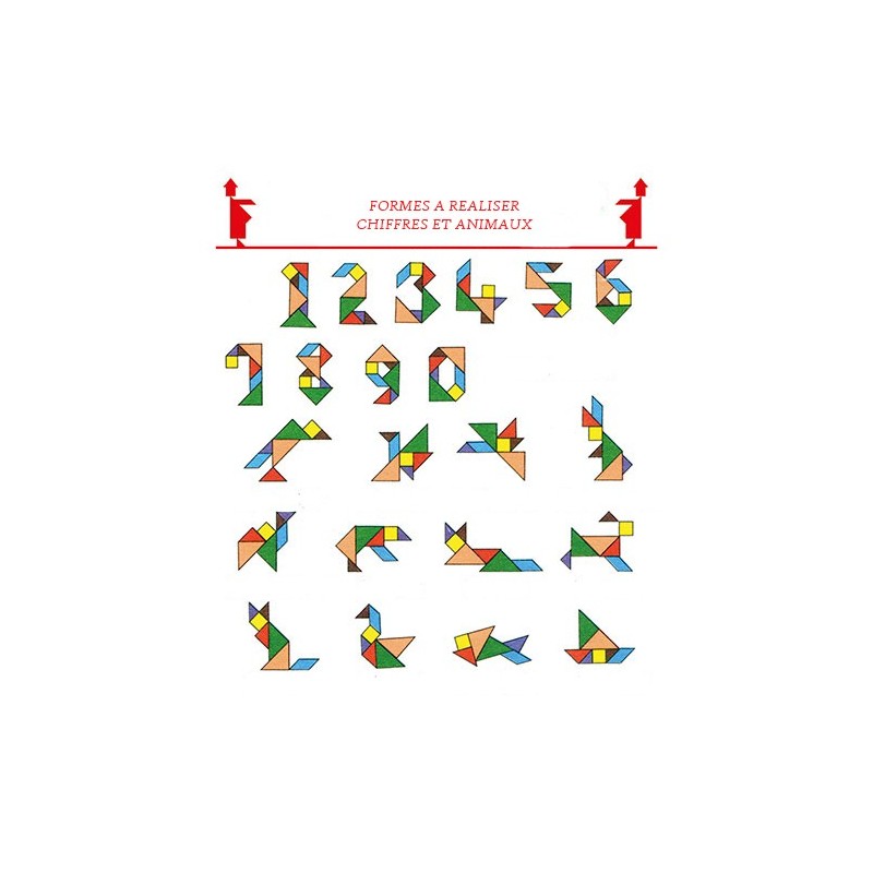 Puzle Tangram para niños - golosinas infantiles CHR