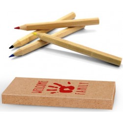 Set of coloring table sets with pencils to offer as a surprise gift in the children's menus