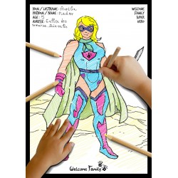 Produits d'accueil enfant : lot de cahiers de coloriage et crayons