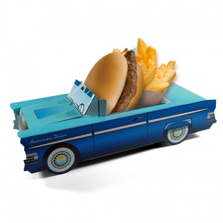 Menüboxen für Kinder Modell Cadillac, gemischt, Welcome Family