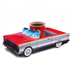 Boxes for children's menus, Cadillac model, variegated, Welcome Family