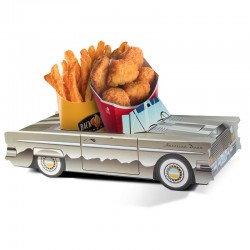 Caixas de menu para crianças, modelo Cadillac, variegado, Welcome Family