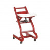 Baby high chair with wheels - Light beech