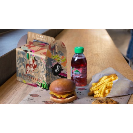 Scatola di menu per bambini personalizzata, per ristoranti, snack bar, fast food