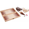 Assortimento di giochi in una scatola di legno - Gioco da tavolo per hotel, campeggio, club vacanze, ristorante