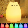 Veilleuse en forme de chat - Accessoires chambre enfant pour hôtel, camping, club de vacances