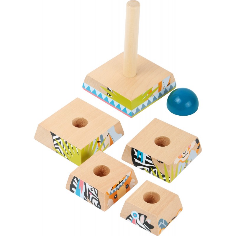 Stacking pyramid jungle, gioco per l'accoglienza dei bambini da parte dei professionisti CHR