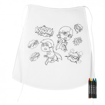 La cape de super héros à colorier, une surprise pour les menus enfants
