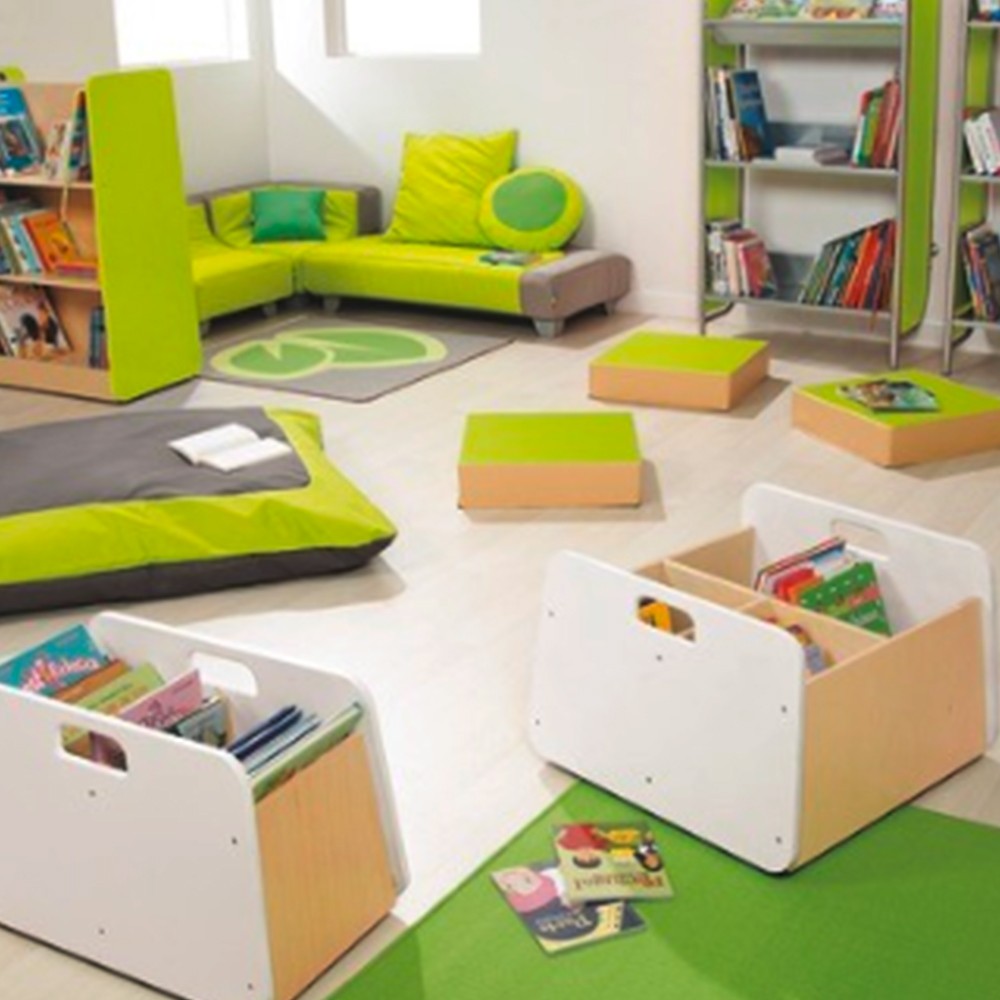 Unidad de almacenamiento doble, mobiliario infantil para hoteles, restaurantes, escuelas