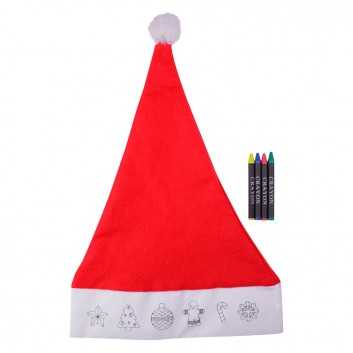 Cappellino di Natale da colorare | Welcome Family