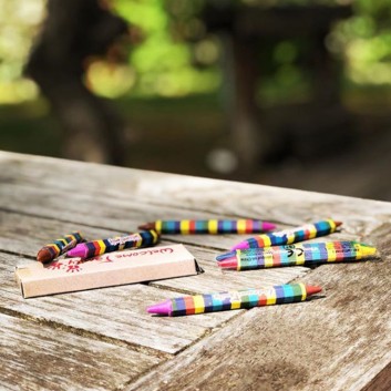 Pastello a cera a doppia testa per bambini - Pastello da colorare a 6 colori