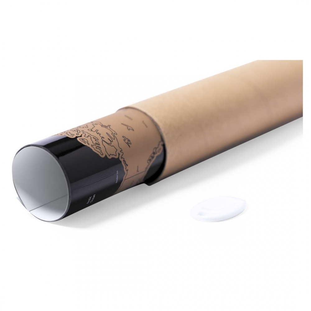 Raspadinha do mundo, presente para um kit de boas-vindas em hotéis