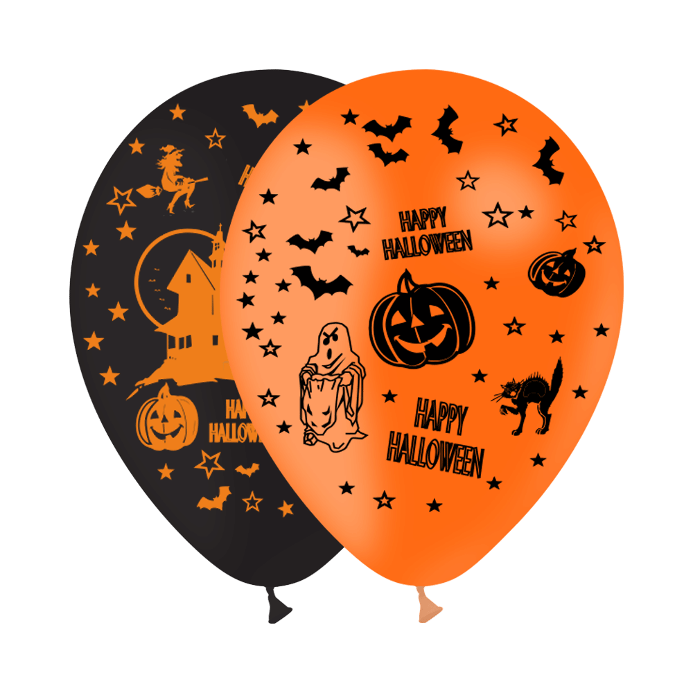 Halloween-Ballonset - Dekoration für Hotels, Restaurants