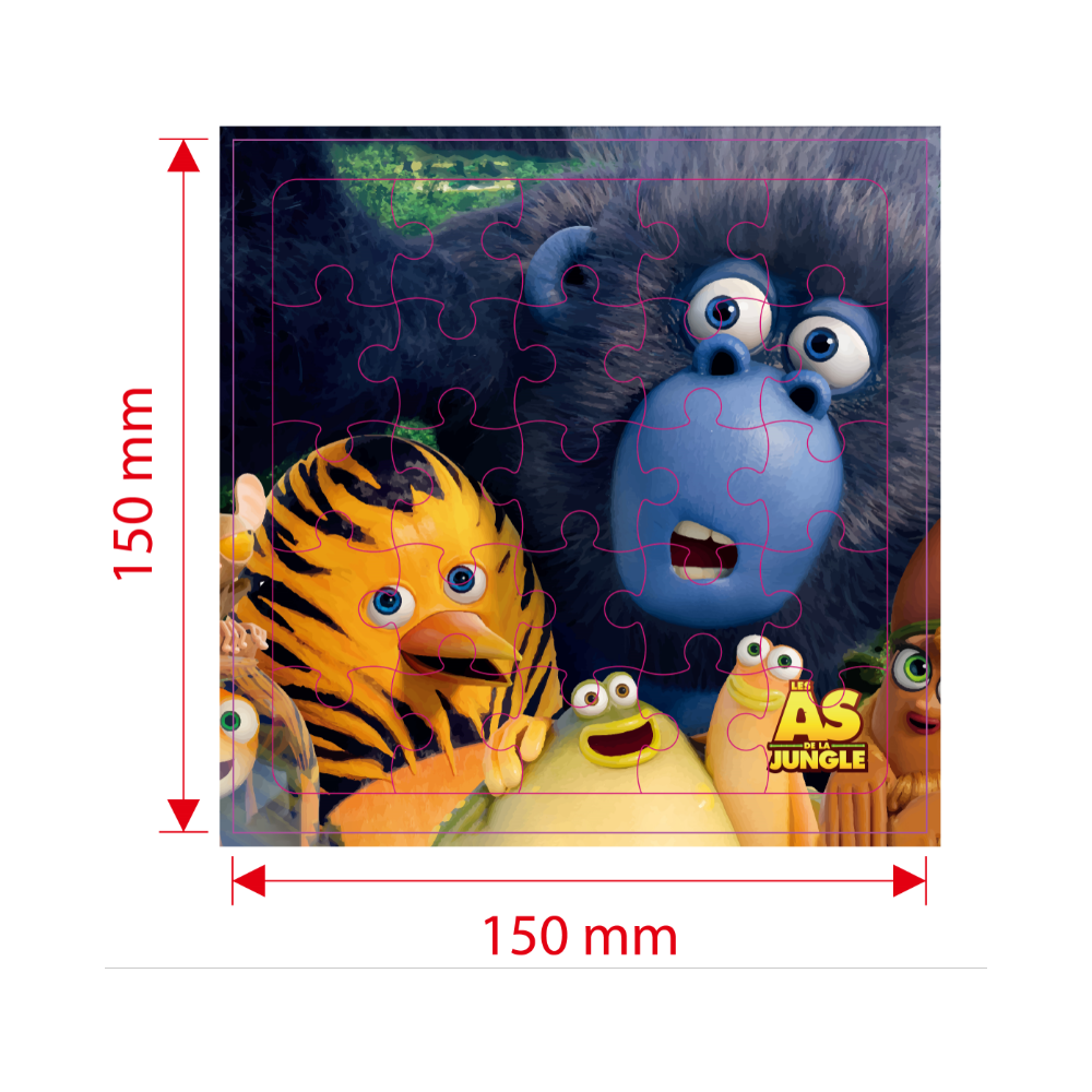 Puzzle personalizzabile al 100% - Giocattolo con menu a sorpresa per bambini